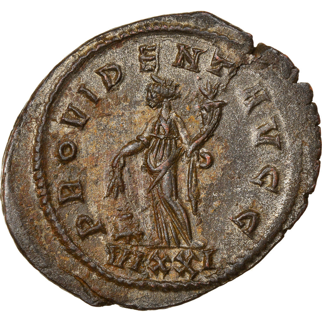 Münze, Numerian, Aurelianus, 283, Ticinum, SS+, Billon, RIC:447