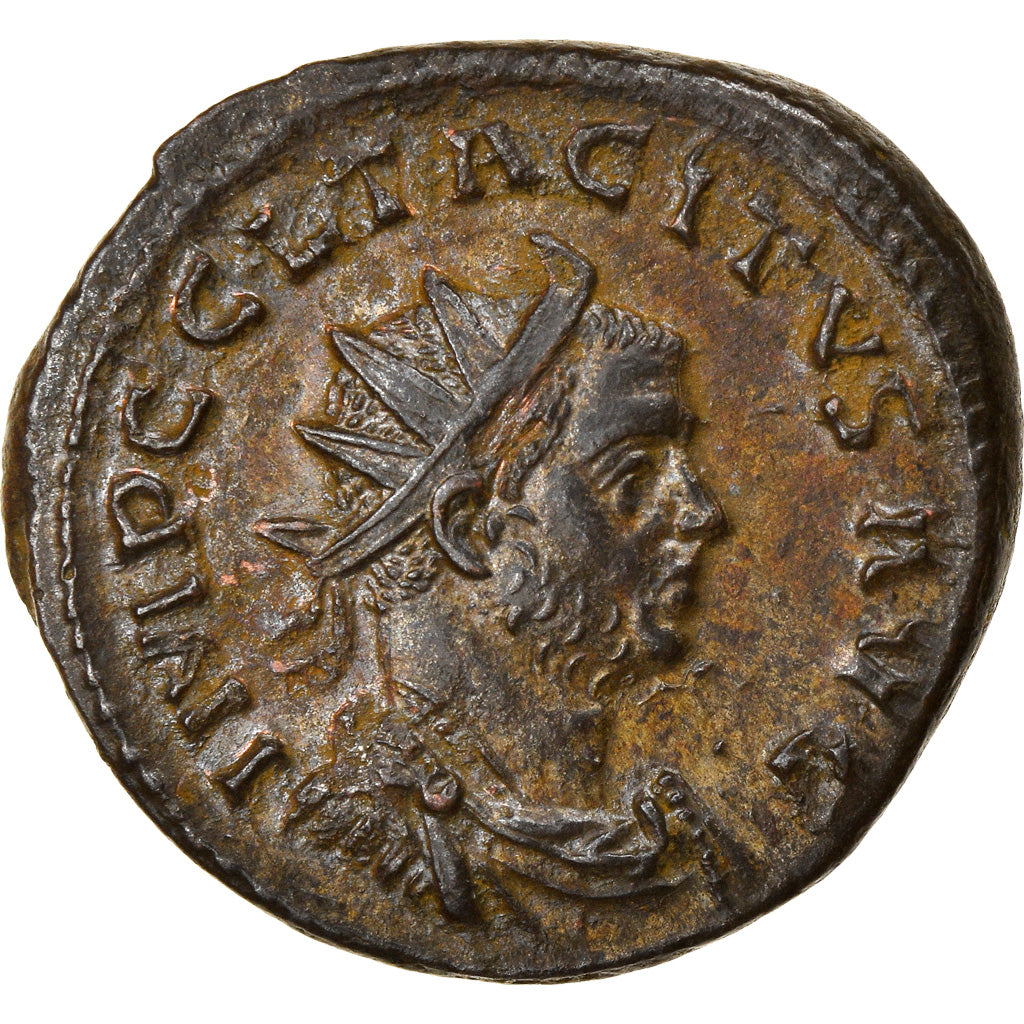 Coin, Tacitus, Aurelianus, 275, Lyon, AU(55-58), Billon, RIC:45