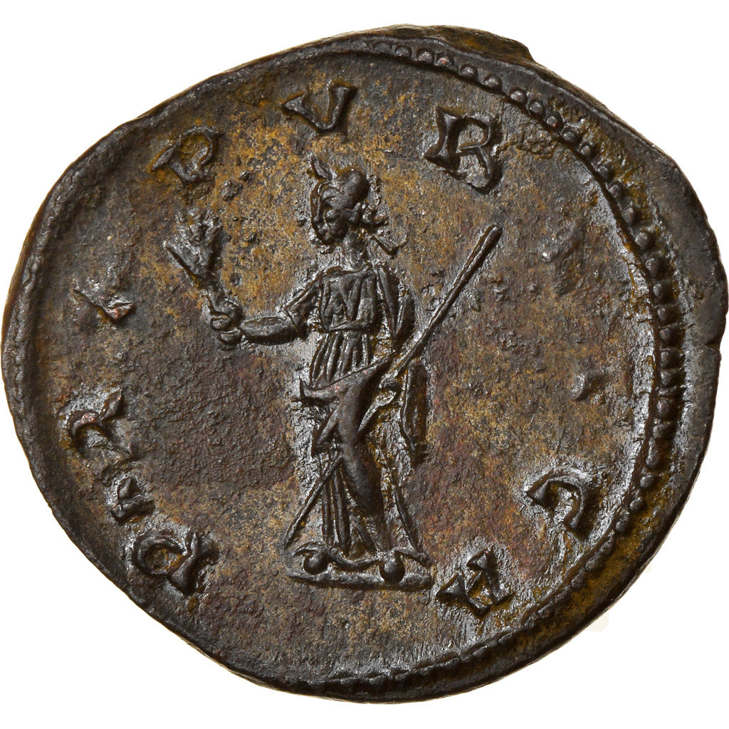 Coin, Tacitus, Aurelianus, 275, Lyon, AU(55-58), Billon, RIC:45