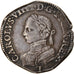 Monnaie, France, Charles IX, 1/2 Teston, 1563, Nantes, Très rare, TTB, Argent
