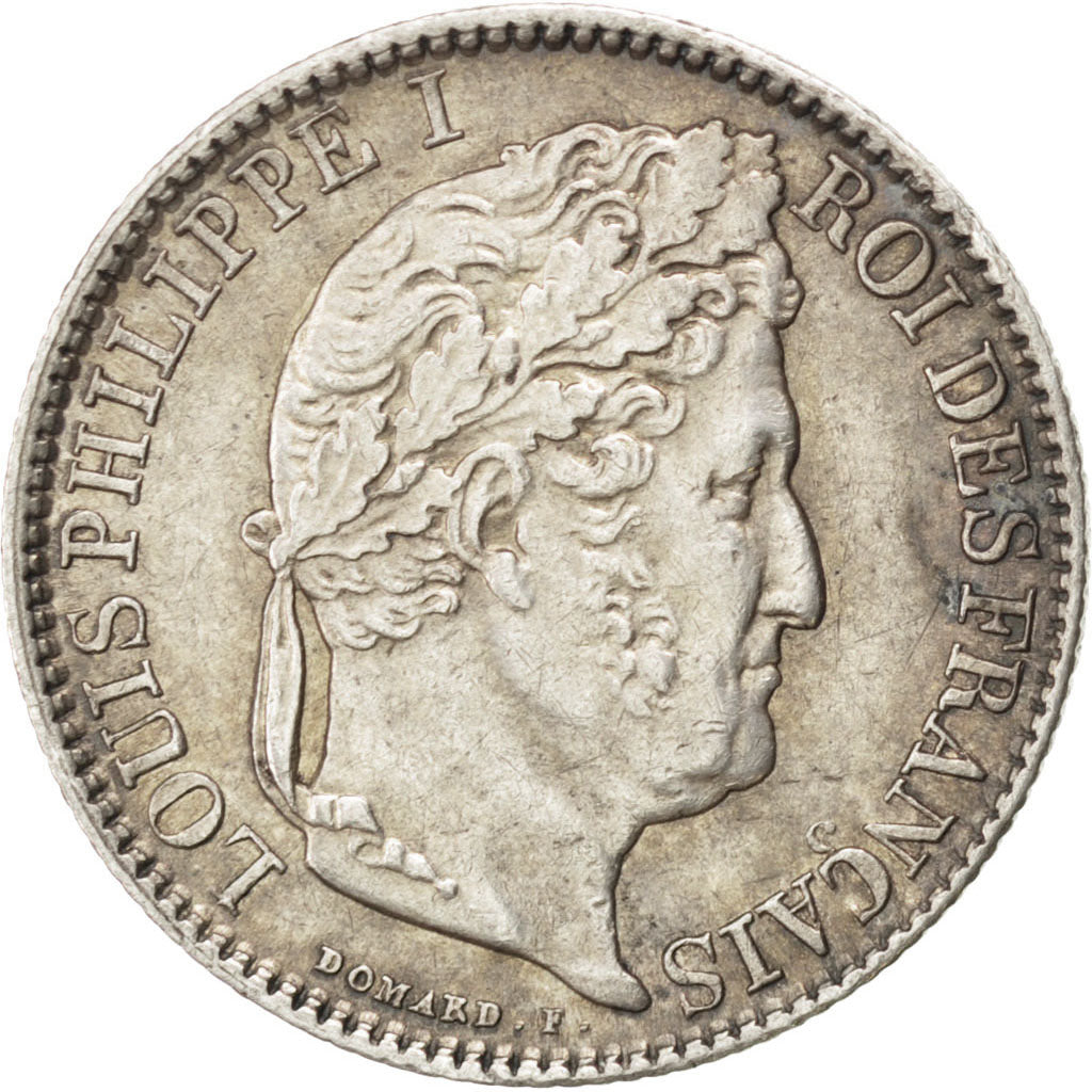 FRANCE, Louis-Philippe, 50 Centimes, 1846, Paris, KM #768.1, AU(50-53), Silver,.