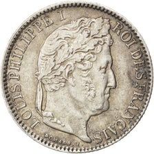 FRANCE, Louis-Philippe, 50 Centimes, 1846, Paris, KM #768.1, AU(50-53), Silver,.