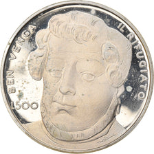 Moeda, San Marino, 500 Lire, 1982, Roma, Proof, MS(63), Prata, KM:139