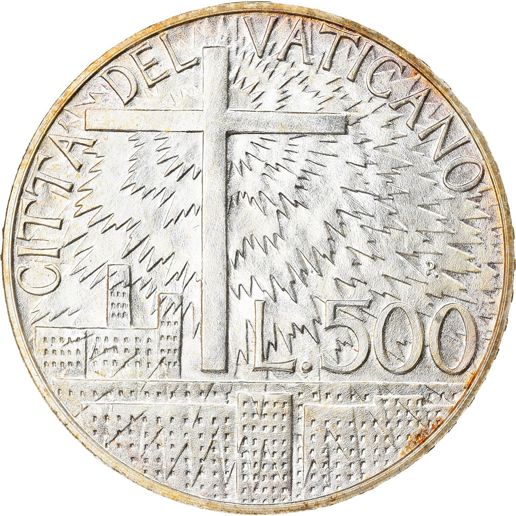 Coin, VATICAN CITY, John Paul II, 500 Lire, 1991, Roma, MS(63), Silver, KM:227