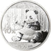 Coin, China, Panda, 10 Yüan, 2017, Bullion, MS(65-70), Silver