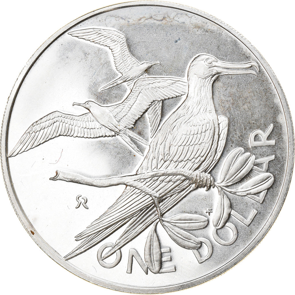 Coin, BRITISH VIRGIN ISLANDS, Elizabeth II, Dollar, 1973, Franklin Mint, U.S.A.