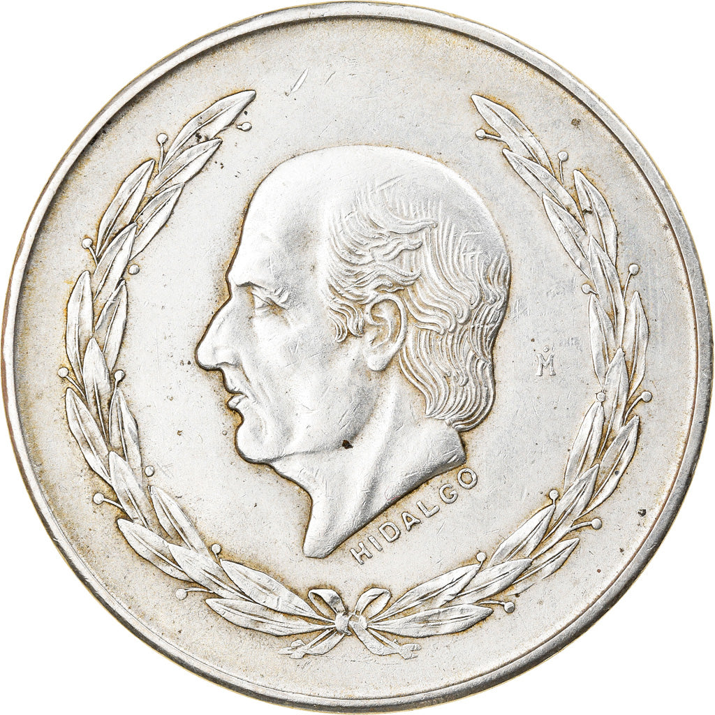Coin, Mexico, 5 Pesos, 1953, Mexico City, EF(40-45), Silver, KM:468