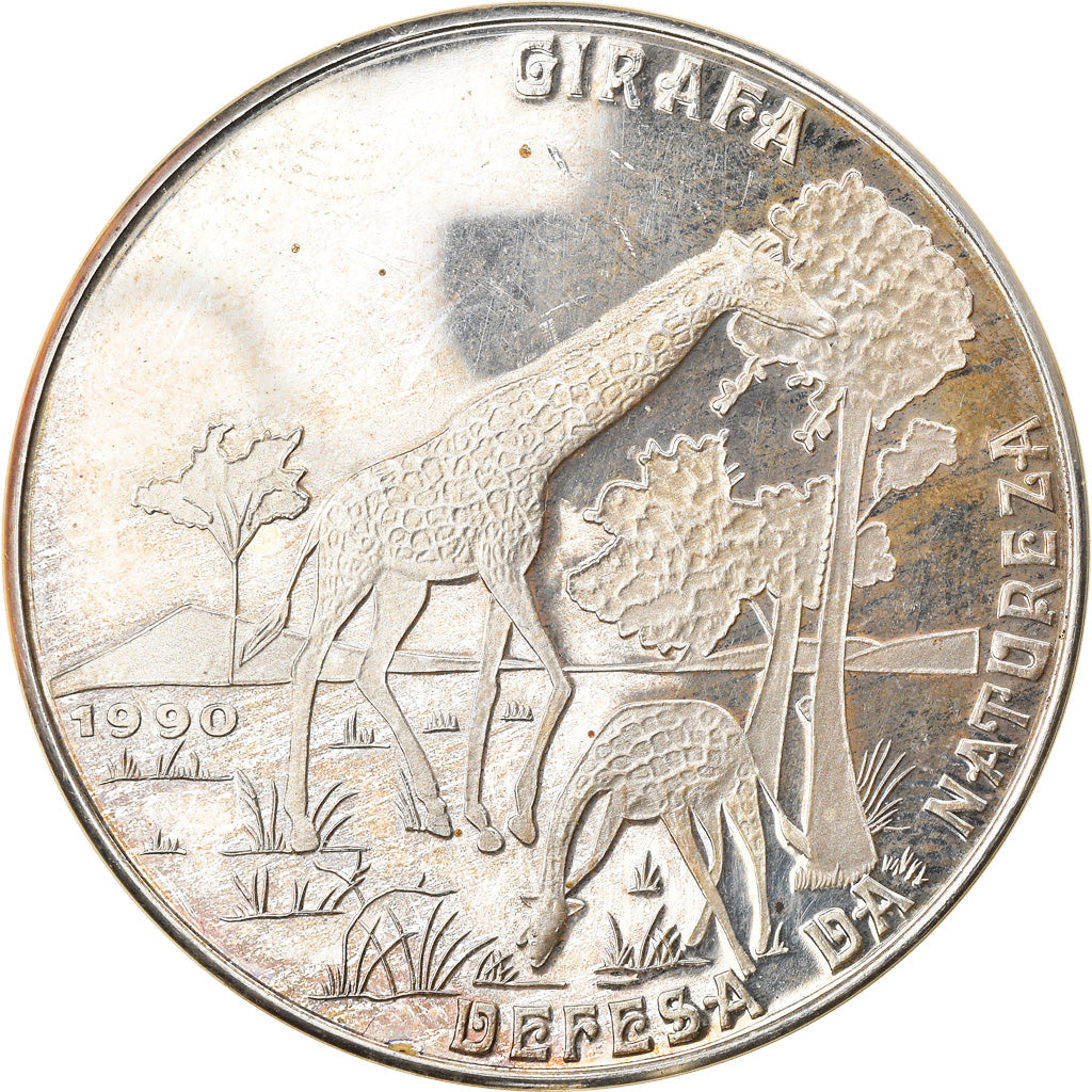 Coin, Mozambique, 500 Meticais, 1990, Proof, AU(55-58), Silver, KM:113