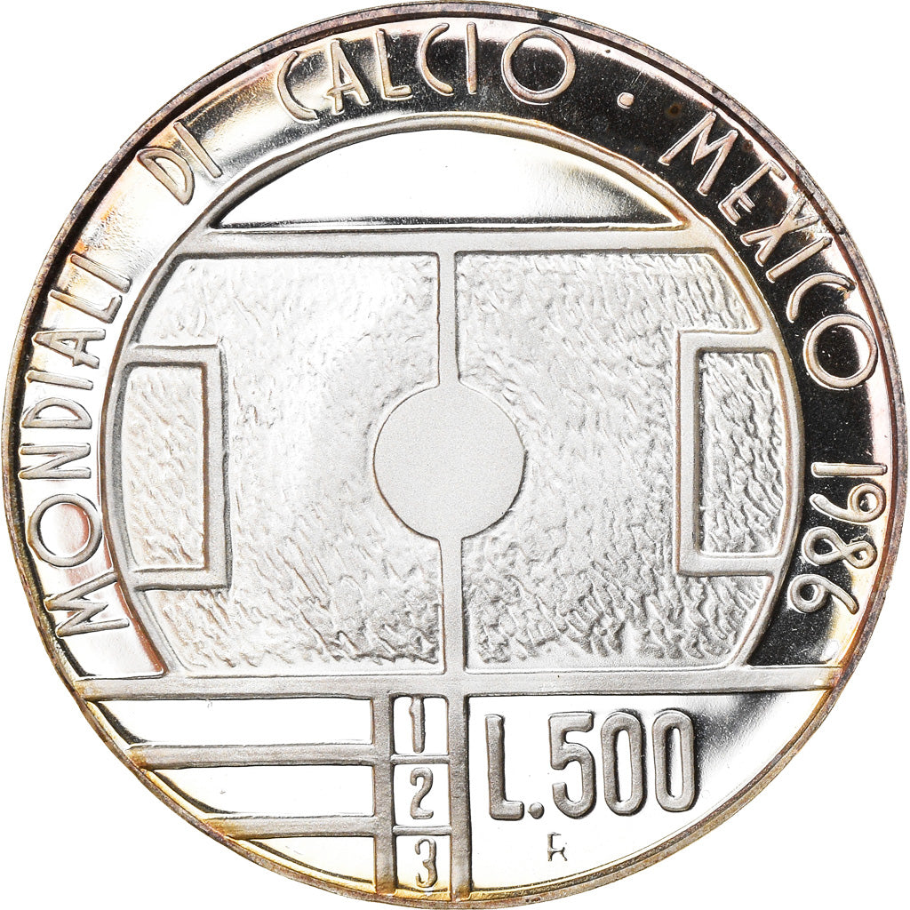 Coin, San Marino, 500 Lire, 1986, Roma, Proof, MS(65-70), Silver, KM:196