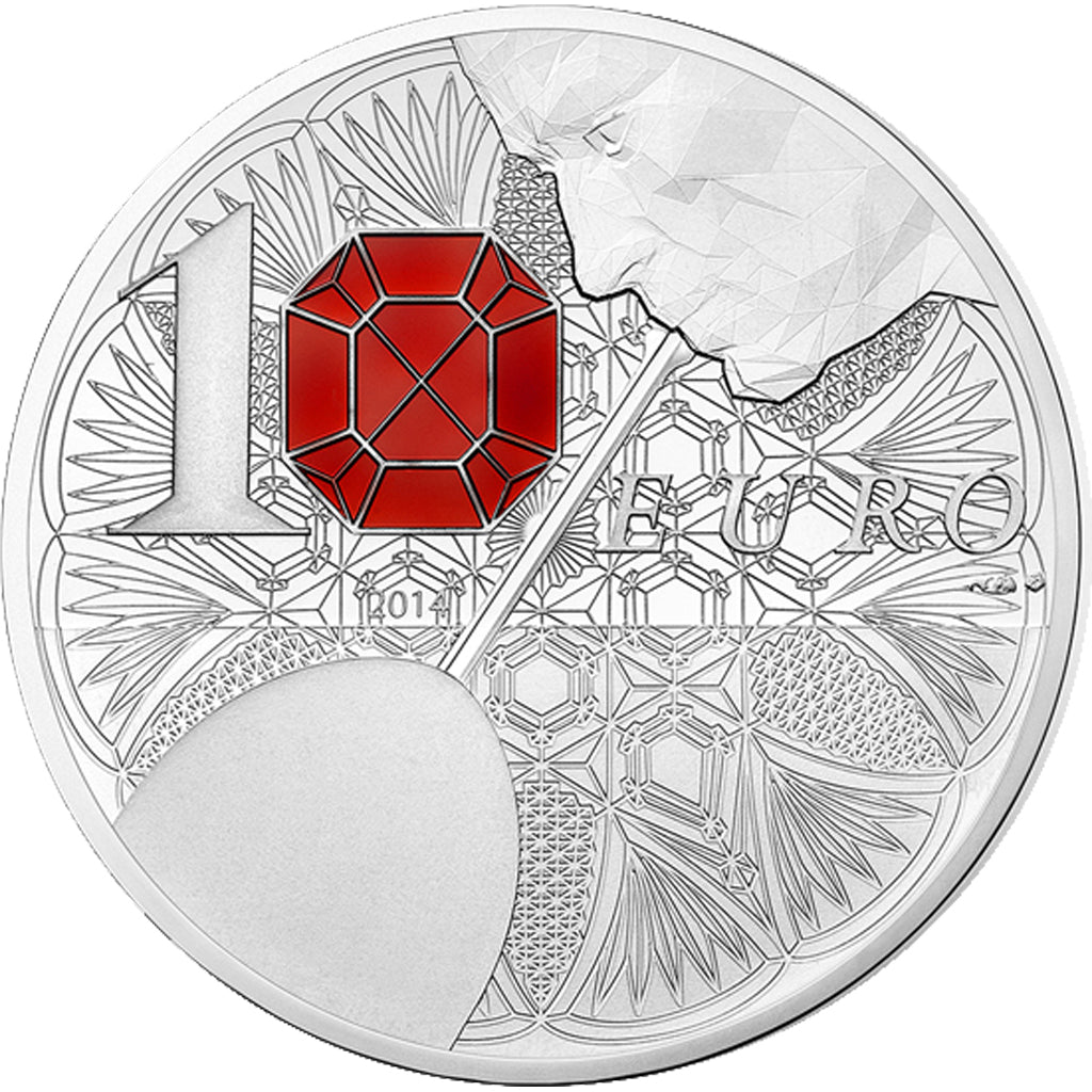 France, 10 Euro, 2014, MS(65-70), Silver, 22.20