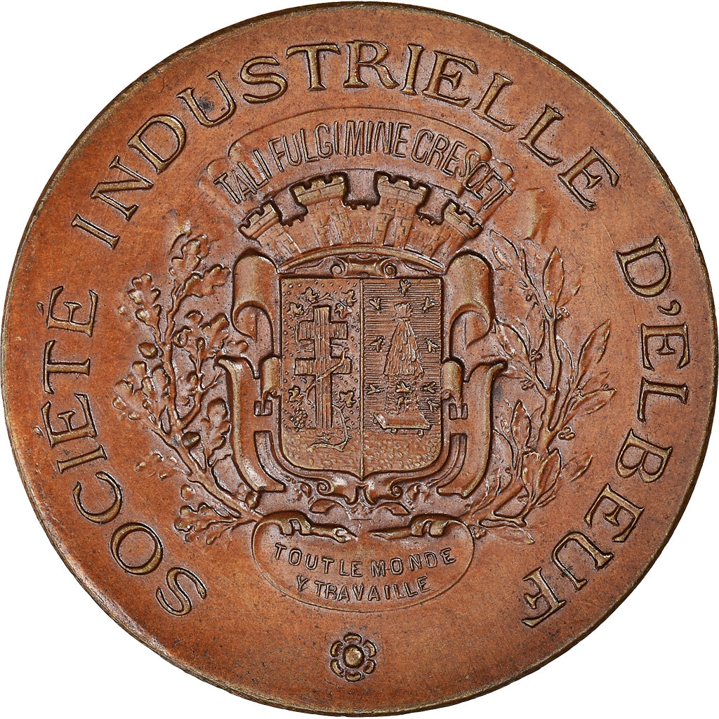 France, Token, Société Industrielle d'Elbeuf, 1900, AU(55-58), Bronze