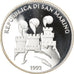 Moeda, San Marino, 500 Lire, 1992, Roma, Proof, MS(65-70), Prata, KM:276