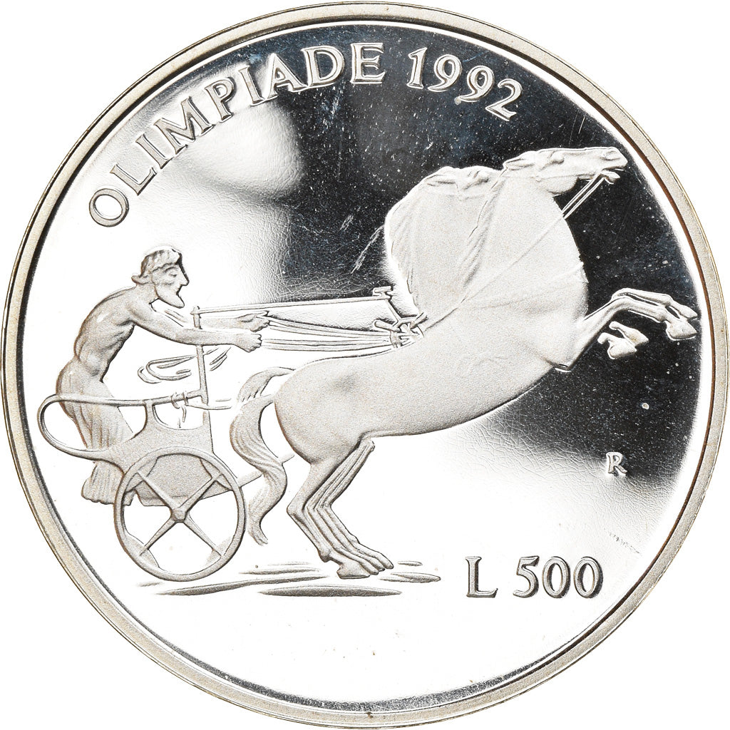 Münze, San Marino, 500 Lire, 1992, Roma, Proof, STGL, Silber, KM:276