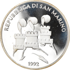 Moneda, San Marino, 500 Lire, 1992, Roma, Proof, FDC, Plata, KM:276