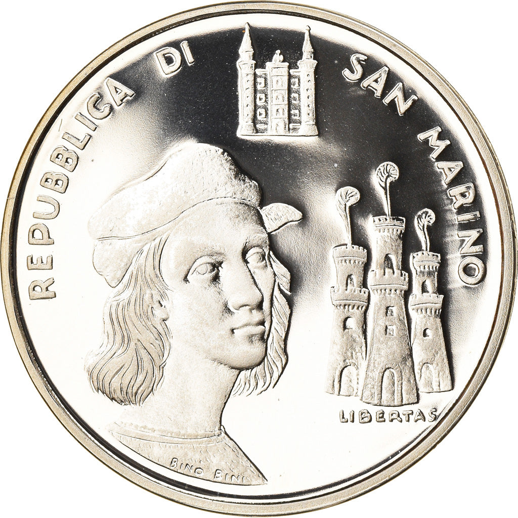 Coin, San Marino, 500 Lire, 1983, Roma, Proof, MS(65-70), Silver, KM:154