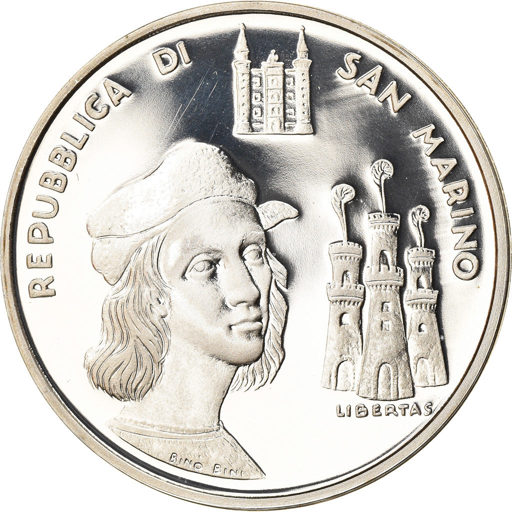 Coin, San Marino, 500 Lire, 1983, Roma, Proof, MS(65-70), Silver, KM:154