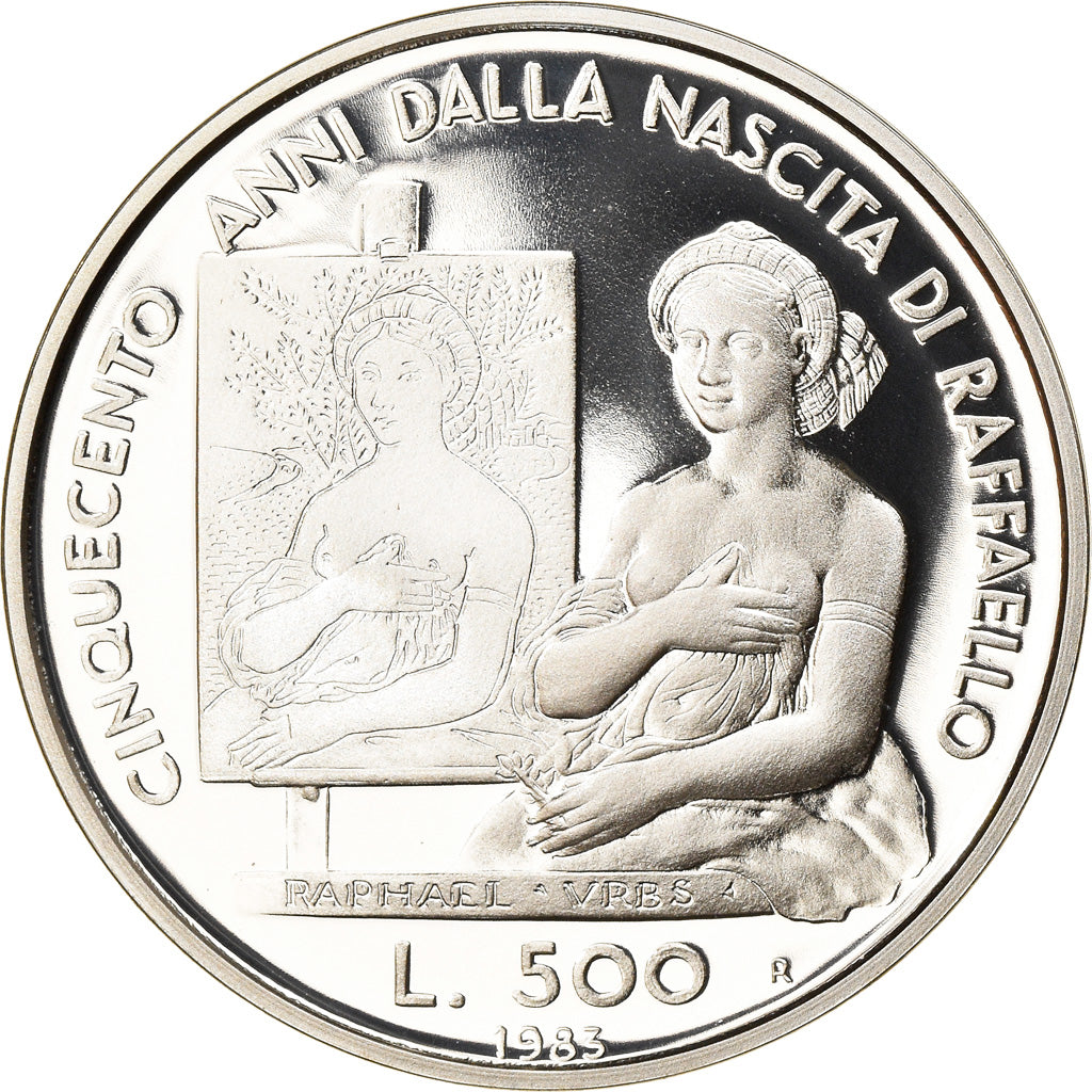 Coin, San Marino, 500 Lire, 1983, Roma, Proof, MS(65-70), Silver, KM:154