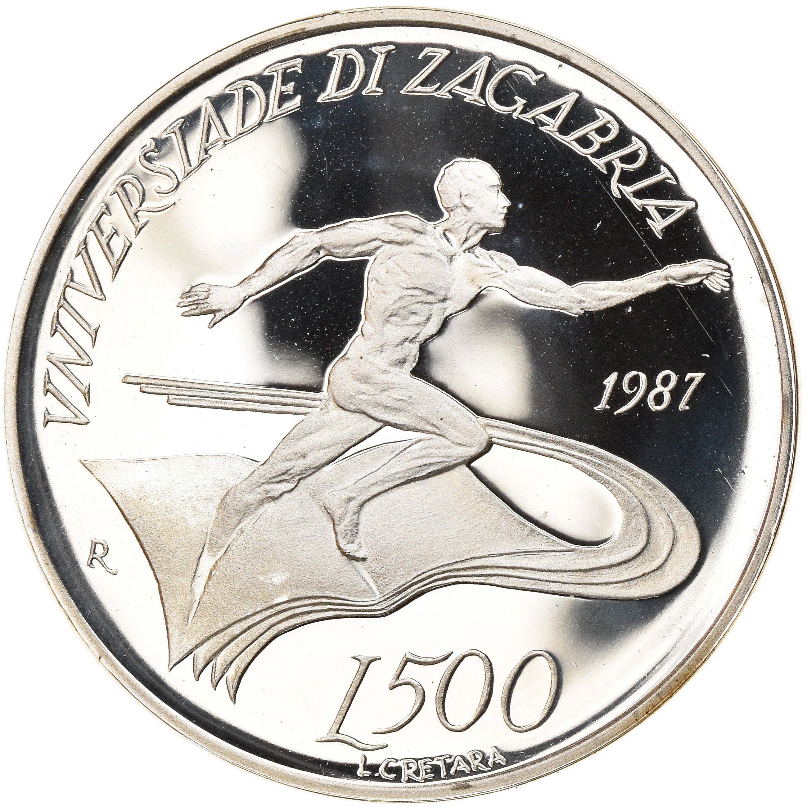Coin, San Marino, 500 Lire, 1987, Roma, Proof, MS(65-70), Silver, KM:213