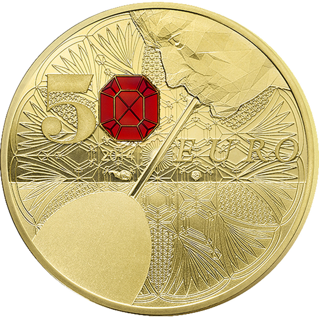France, 50 Euro, 2014, MS(65-70), Gold, 8.45