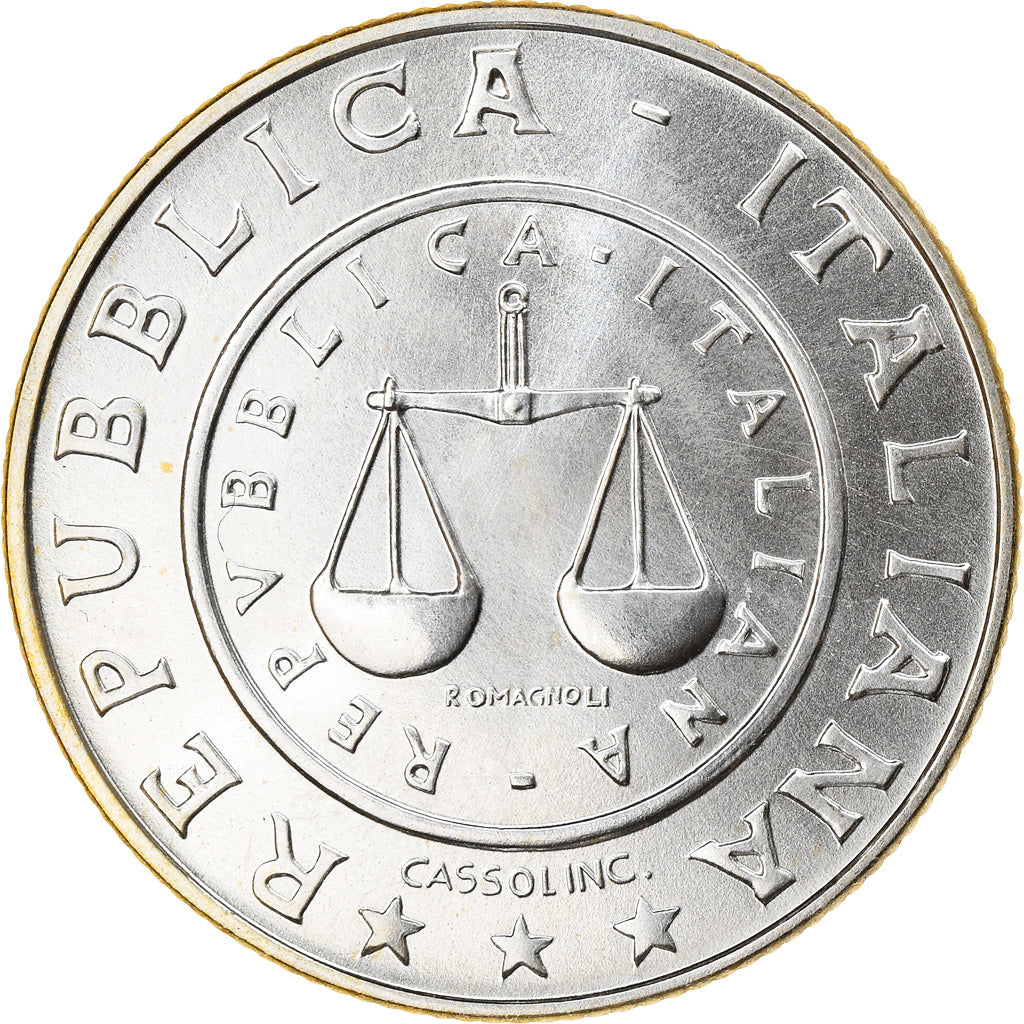 Coin, Italy, Lira, 2001, Rome, Proof, MS(65-70), Silver, KM:220