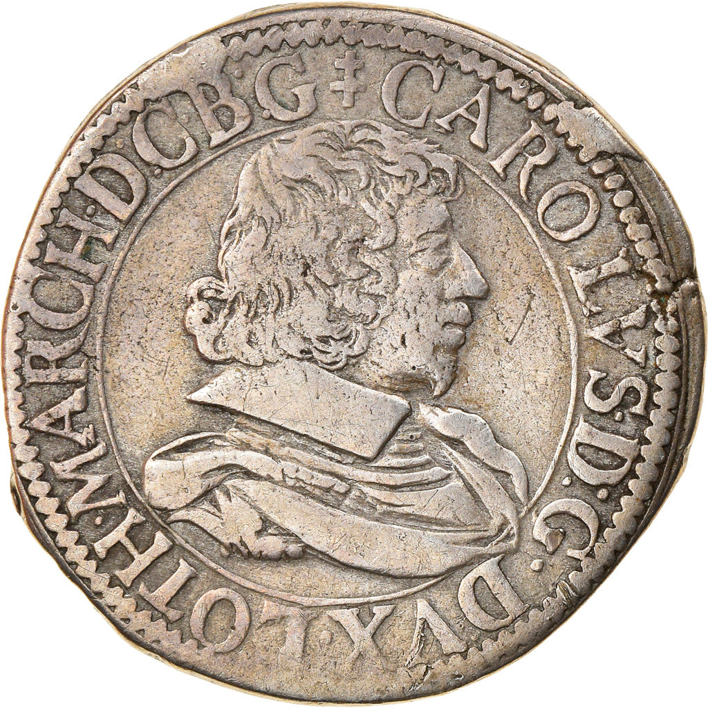 Coin, France, LORRAINE, Charles IV, Teston, 1632, Nancy, EF(40-45), Silver