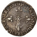Munten, Frankrijk, Henri III, 1/4 d'écu à la croix de face, 1587, Rennes, ZF