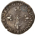 Munten, Frankrijk, Henri III, 1/4 d'écu à la croix de face, 1587, Rennes, ZF