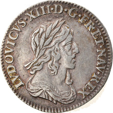 Münze, Frankreich, Louis XIII, 1/12 Écu, 2e poinçon de Warin, buste drapé et