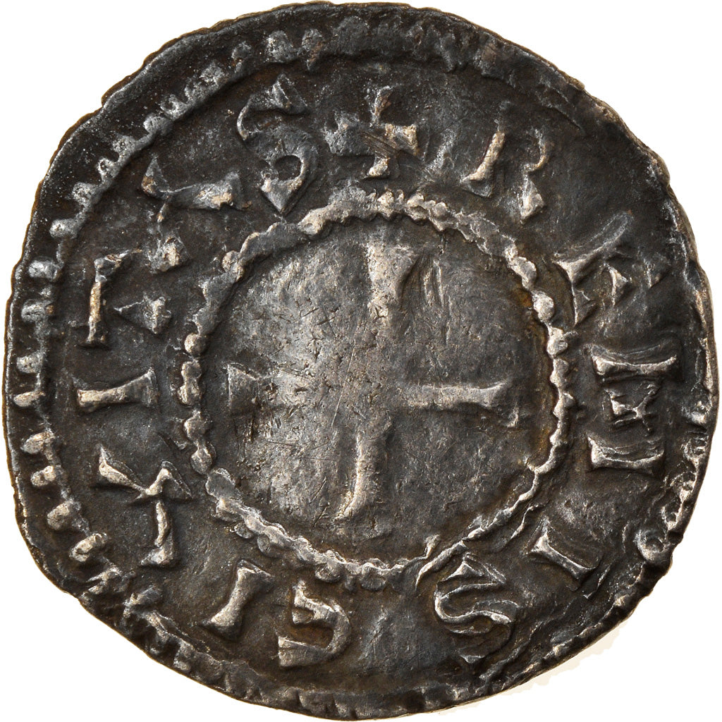 Coin, France, Charles le Chauve, Denier, Reims, EF(40-45), Silver, Prou:299
