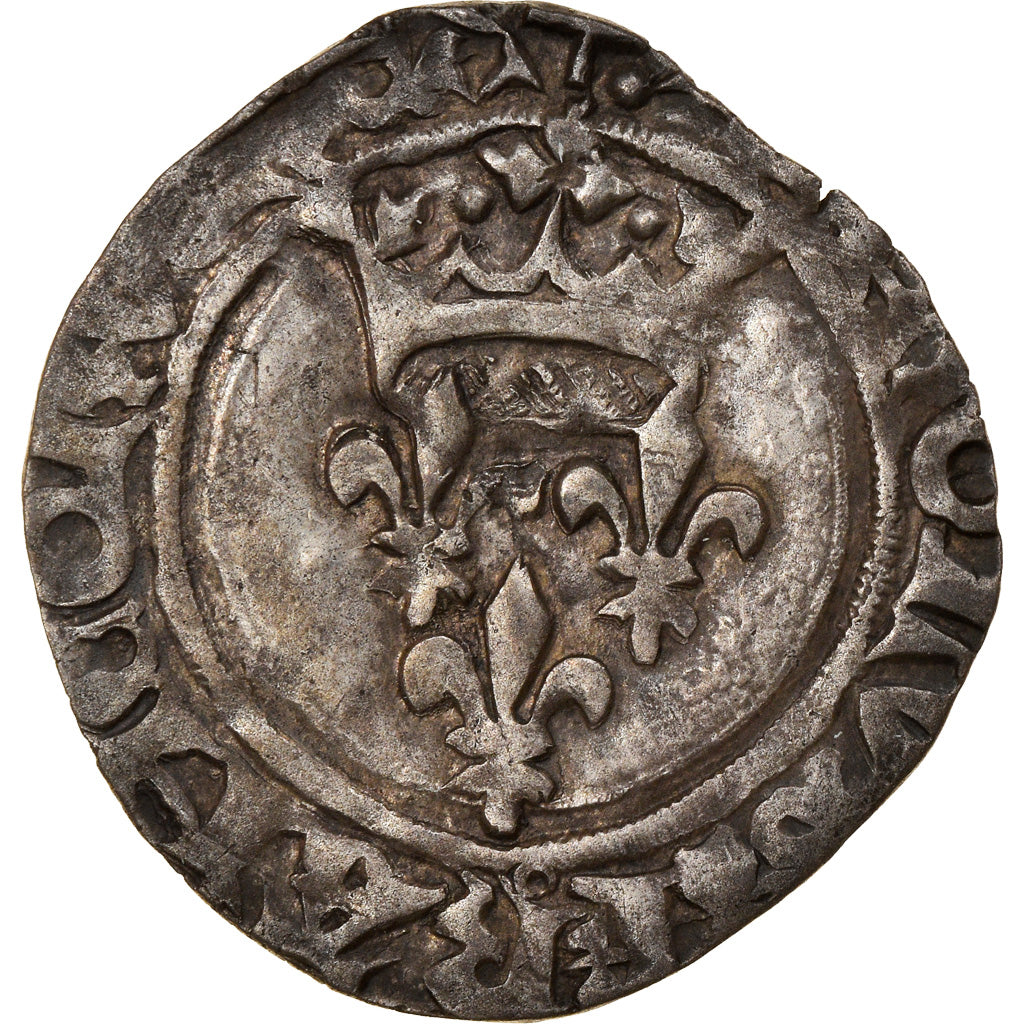 Coin, France, Charles VI, Gros dit 