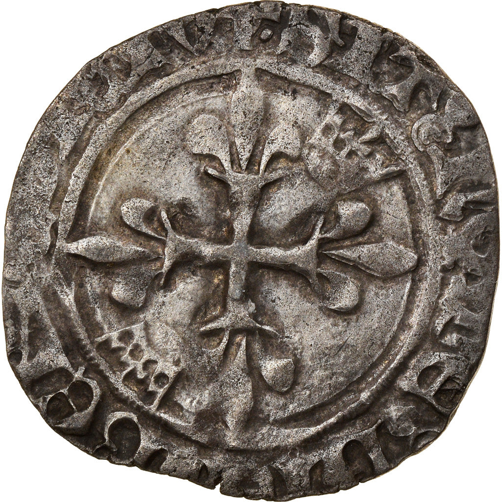 Coin, France, Charles VI, Gros dit 