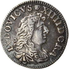 Coin, France, Louis XIV, 4 Sols des Traitants, 1676, Vimy, EF(40-45), Silver