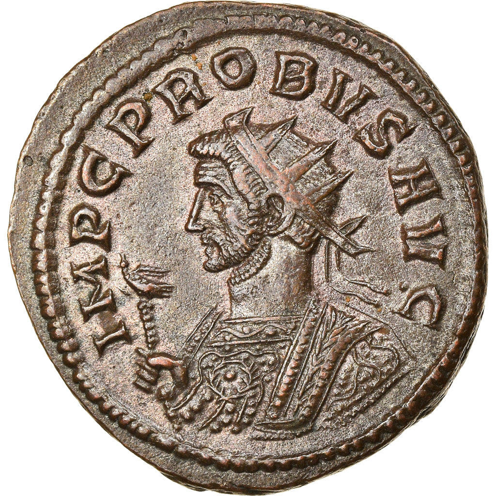 Coin, Probus, Aurelianus, 281, Ticinum, AU(55-58), Billon, RIC:490