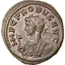 Coin, Probus, Aurelianus, 281, Ticinum, AU(55-58), Billon, RIC:490