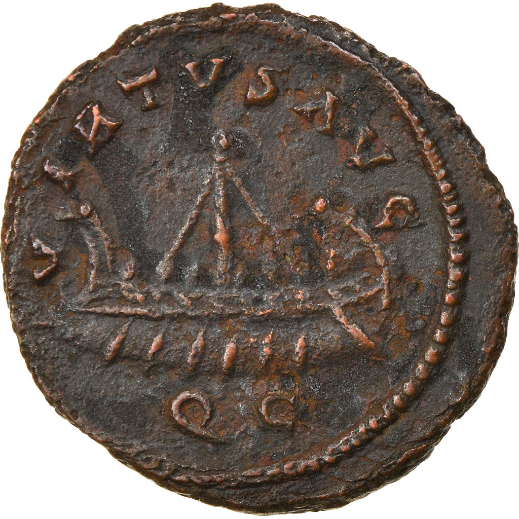 Coin, Allectus, Aurelianus, 295-296, Colchester, EF(40-45), Billon, RIC:130