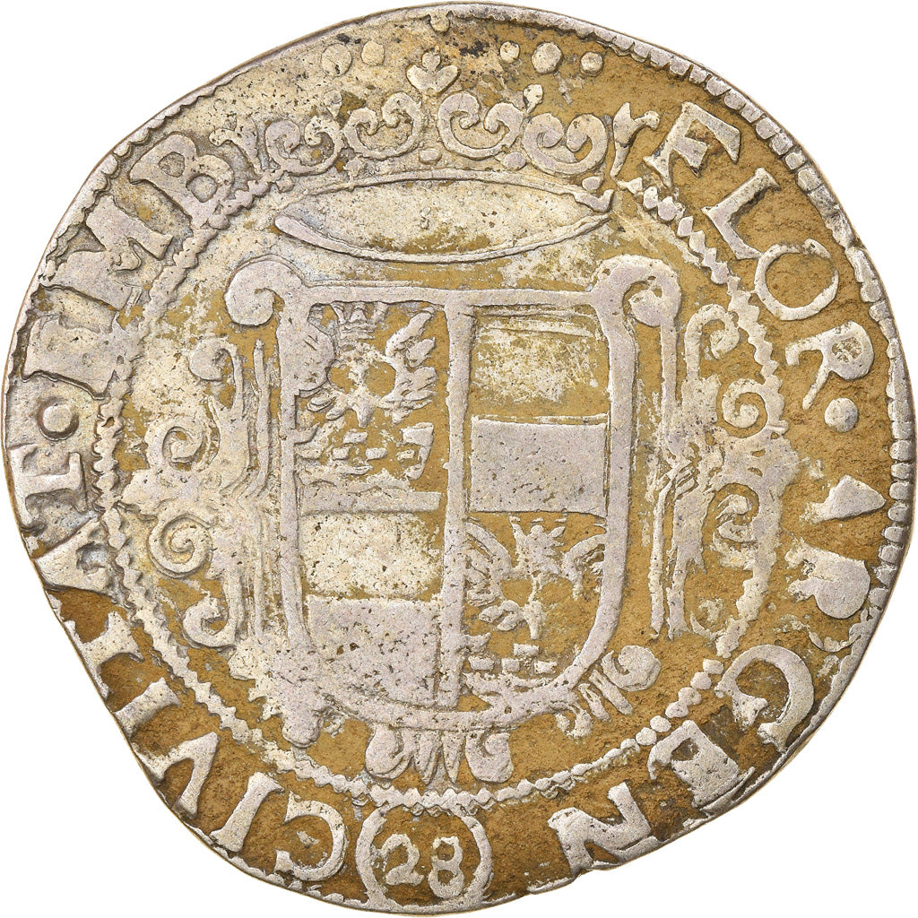 Coin, German States, Ferdinand II, 28 Stuivers, Florin, Emden, EF(40-45), Silver