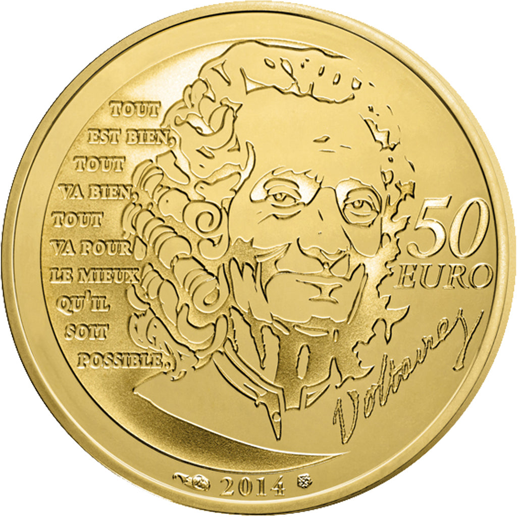 Coin, France, 50 Euro, 2014, MS(65-70), Gold