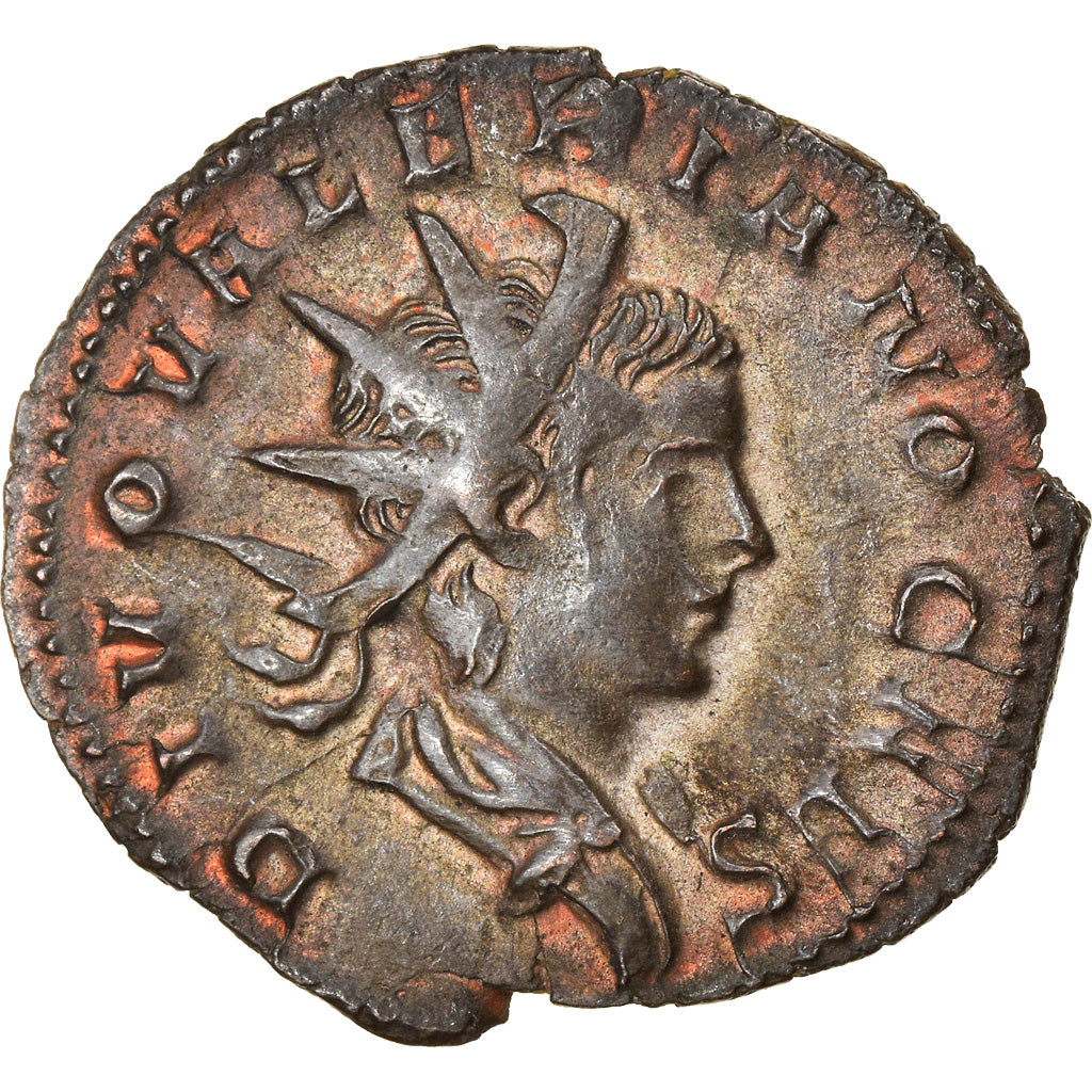 Moneta, Valerian II, Antoninianus, 259-260, Trier, BB+, Biglione, RIC:8
