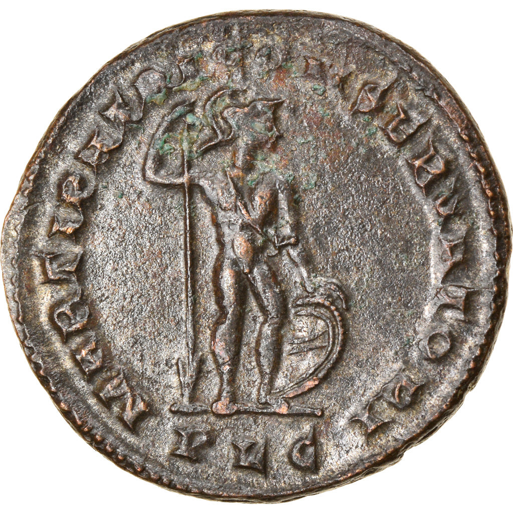 Coin, Constantine I, Follis, 307, Lyon, AU(50-53), Copper, RIC:--
