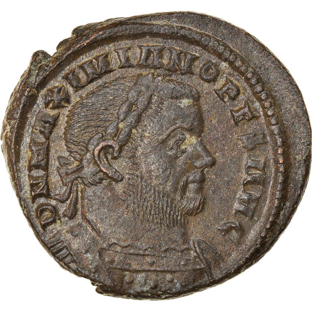 Coin, Maximianus, Follis, 307, London, AU(50-53), Copper, RIC:90