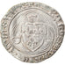 Coin, France, Charles VII, Blanc à la couronne, Montpellier, VF(30-35), Billon