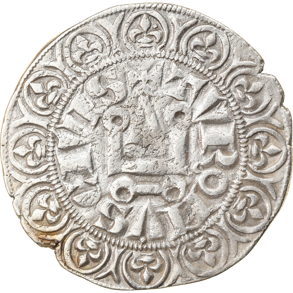 Munten, Frankrijk, Filip IV, Gros Tournois, ZF, Zilver, Duplessy:213