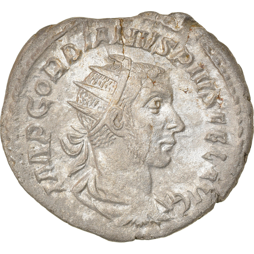 Coin, Gordian III, Antoninianus, 244, Roma, AU(50-53), Billon, RIC:151