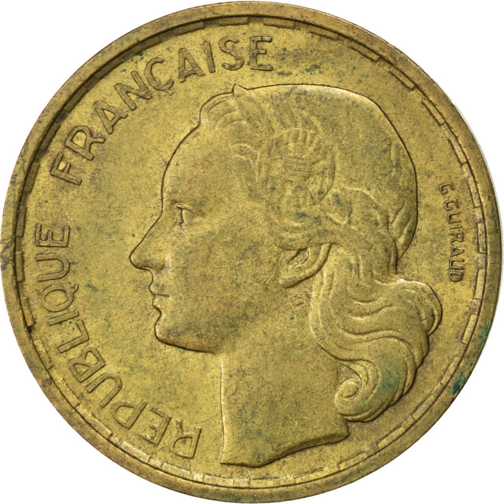FRANCE, Guiraud, 20 Francs, 1950, Beaumont - Le Roger, KM #917.2, EF(40-45),...