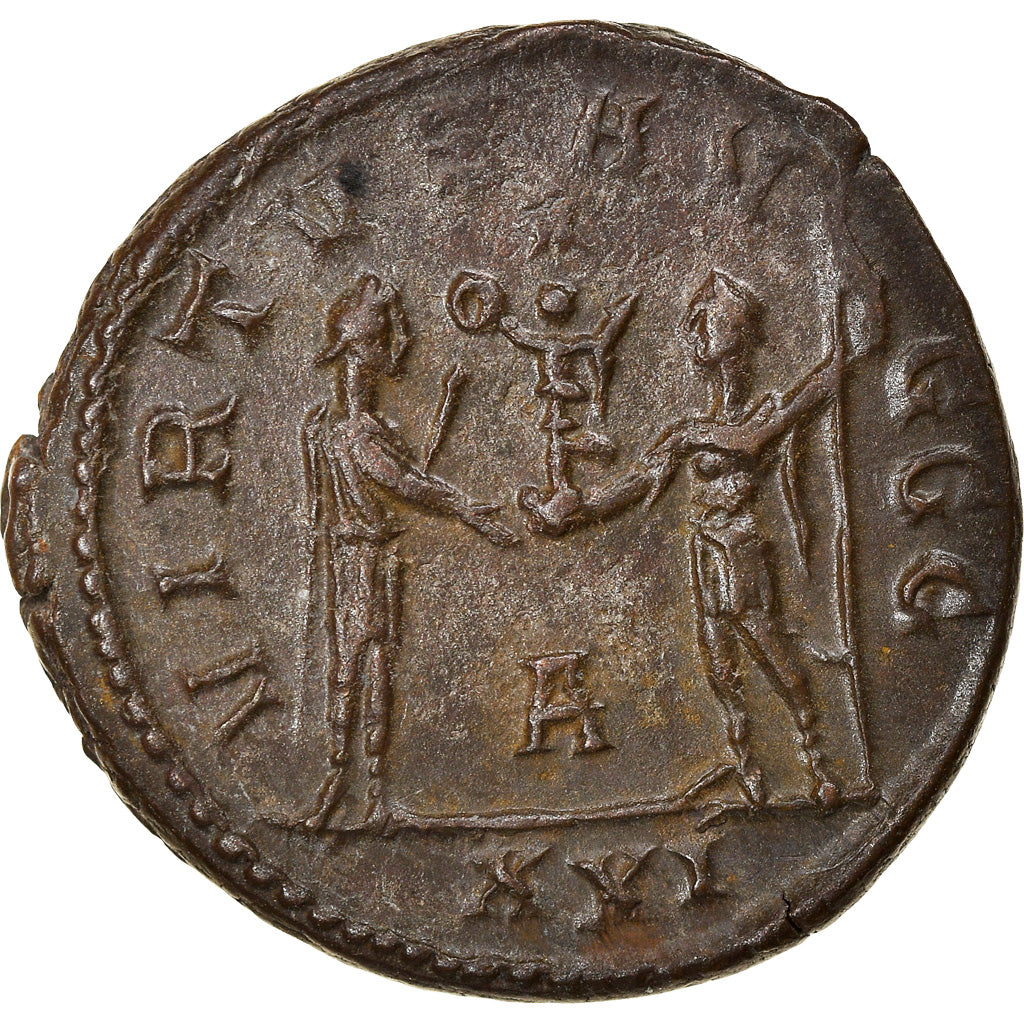 Coin, Carinus, Aurelianus, 284, Siscia, AU(50-53), Billon, RIC:325