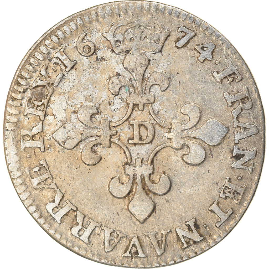Coin, France, Louis XIV, 4 Sols dits « des Traitants », 4 Sols, 1674