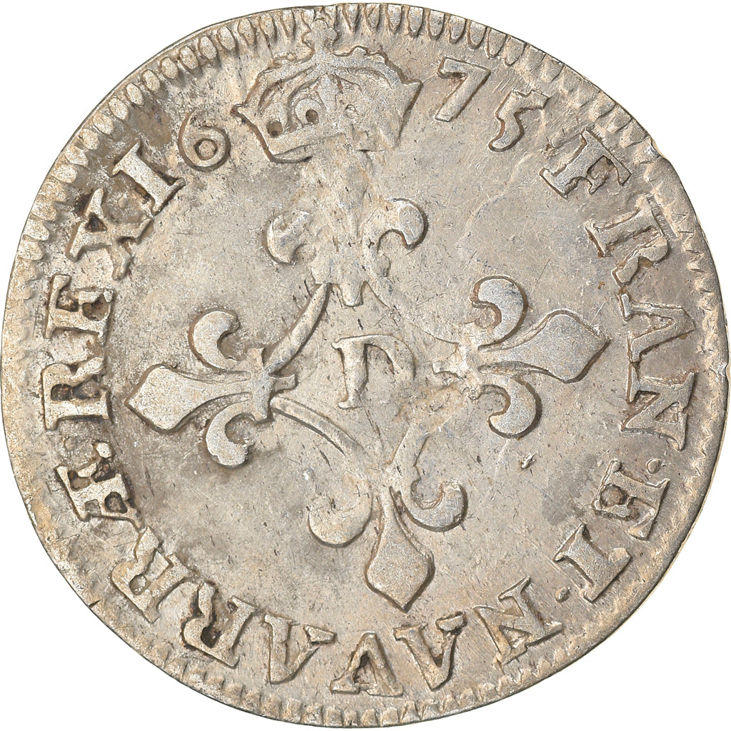 Moneta, Francja, Louis XIV, 4 Sols dits « des Traitants », 4 Sols, 1675