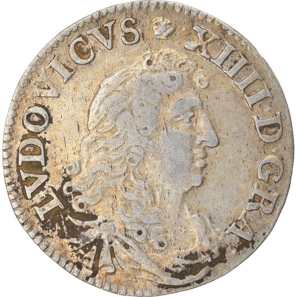 Coin, France, Louis XIV, 4 Sols dits « des Traitants », 4 Sols, 1675