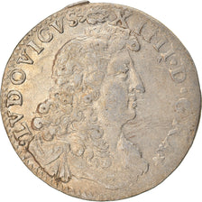 Münze, Frankreich, Louis XIV, 4 Sols dits « des Traitants », 4 Sols, 1677