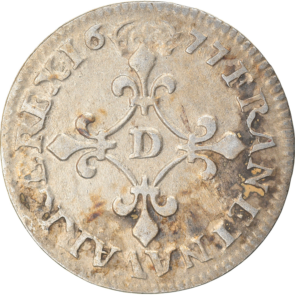 Coin, France, Louis XIV, 4 Sols dits « des Traitants », 4 Sols, 1677